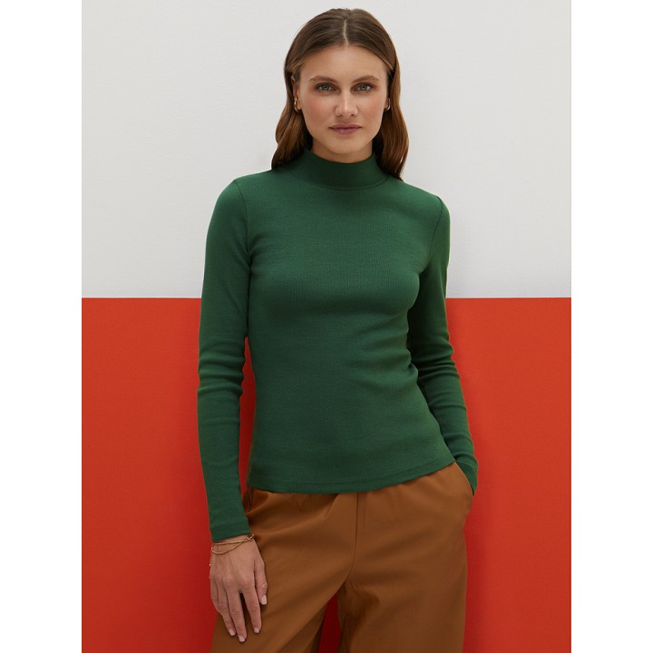 Водолазка женская О_MINIMI Mi 1711С Fresh Mi 1711С Fresh Водолазка Verde Foresta 52 (2XL)