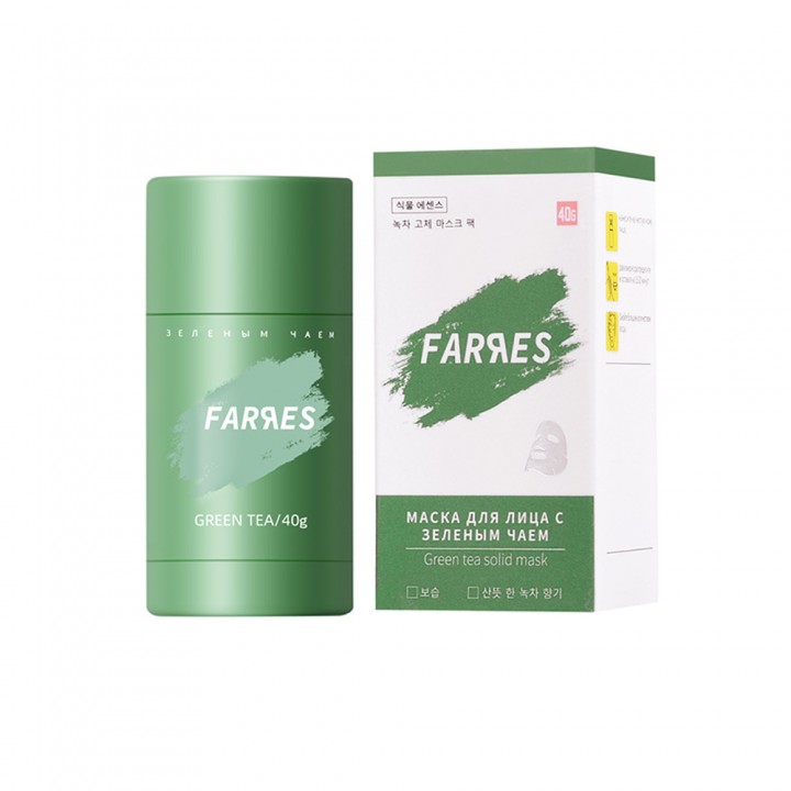Farres Маска роликовая для лица с зелёным чаем 40 мл(СРОК 06.24)