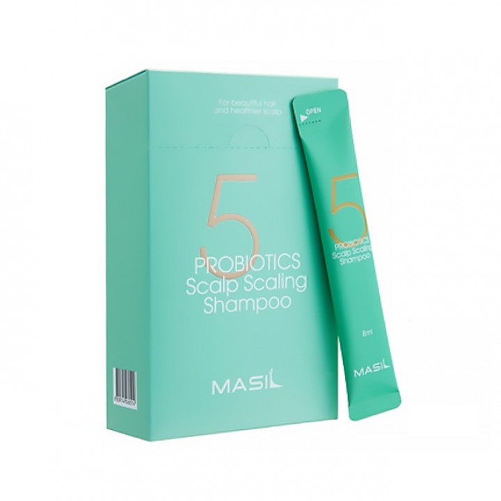 Masil Шампунь глубоко очищающий с пробиотиками - 5 Probiotics scalp scaling shampoo, 8мл*20шт