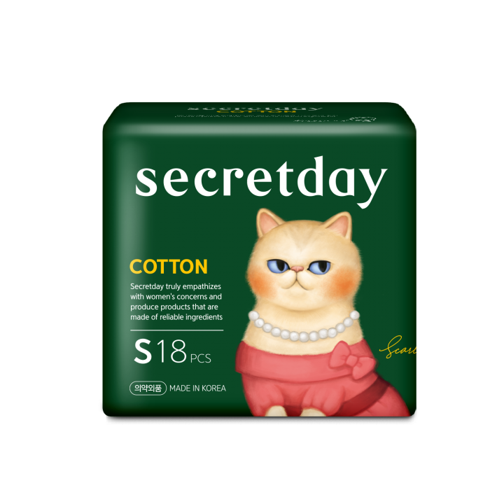967497 SecretDay Прокладки женские гигиенические COTTON, Small, 18 шт