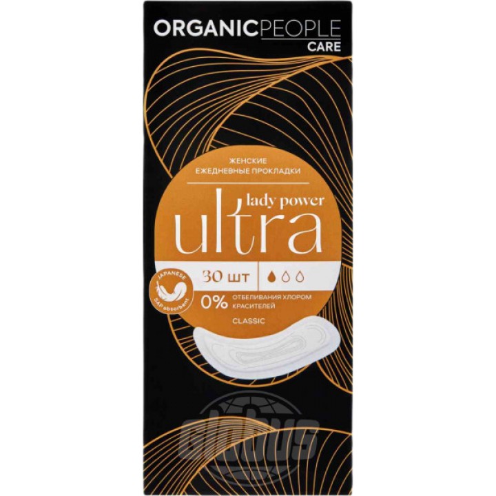 ORGANIC PEOPLE Lady Power Женские ежедневные прокладки "ULTRA. Classic" 30 шт