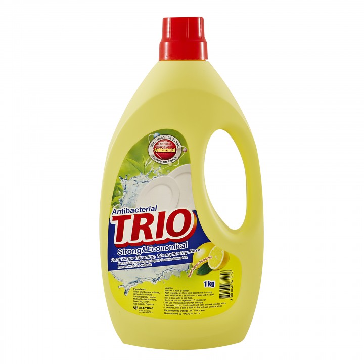 Trio Средство для мытья посуды "Антибактериальное" Лимон 1000 мл