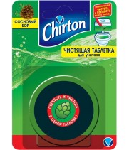 CHIRTON Чистящая таблетка для унитаза Чиртон Сосновый Бор 2-в-1