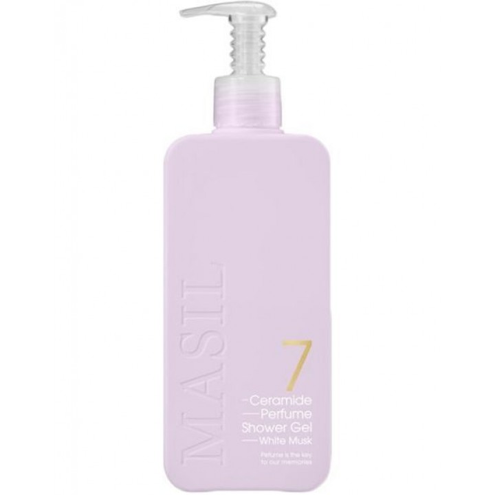 MASIL 7 CERAMIDE PERFUME SHOWER GEL WHITE MUSK Парфюмированный гель для душа с керамидами и ароматом белого мускуса 300 мл