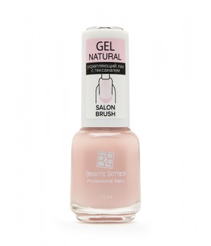 Brigitte Bottier укрепляющий лак для ногтей GEL NATURAL тон 02 пастельно-розовый 12мл, шт