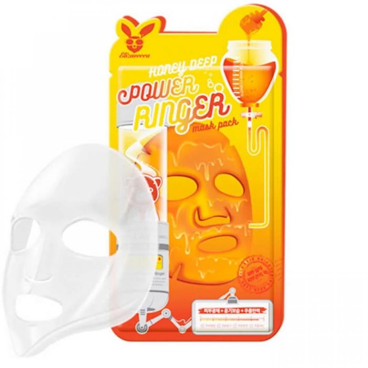 Elizavecca Маска для лица тканевая медовая Honey Deep Power Ringer Mask Pack 23 мл