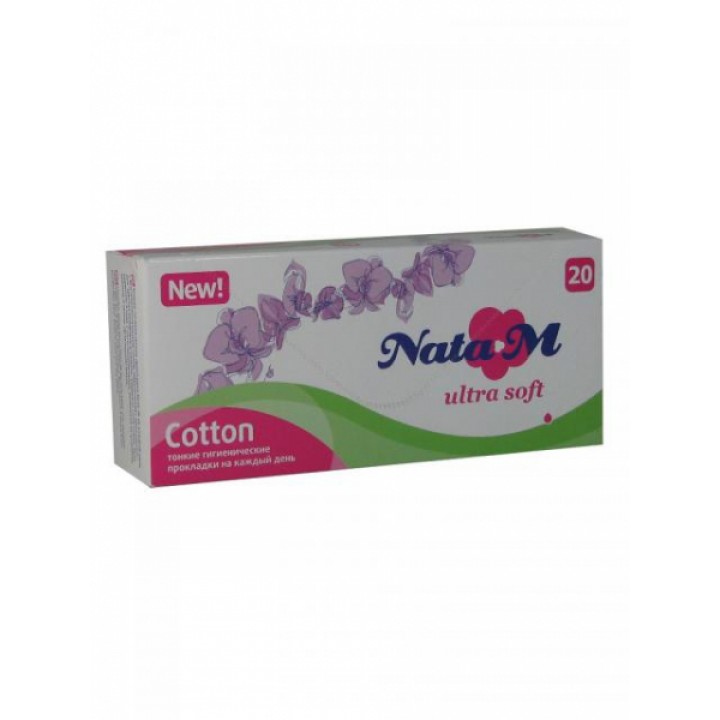 30762 NATAM Прокладки ежедневные 20шт Ultra Soft коробка