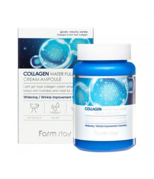 Farmstay Увлажняющий крем-сыворотка с коллагеном Collagen Water Full Moist Cream Ampoule 250 мл