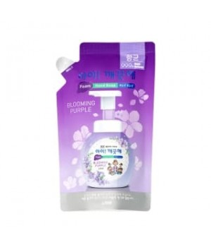 LION Ai kekute Foam handsoap blooming purple 200ml Жидкое пенное мыло для рук с ароматом фиалки