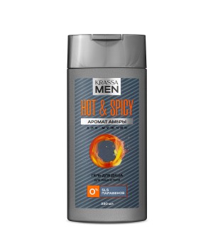 KRASSA MEN Hot & Spicy Гель для душа для лица и тела, 250 мл 