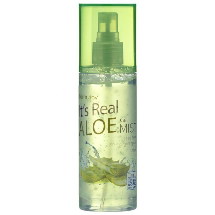 Farmstay Увлажняющий мист для лица с алоэ It's Real Gel Mist Aloe 120 мл