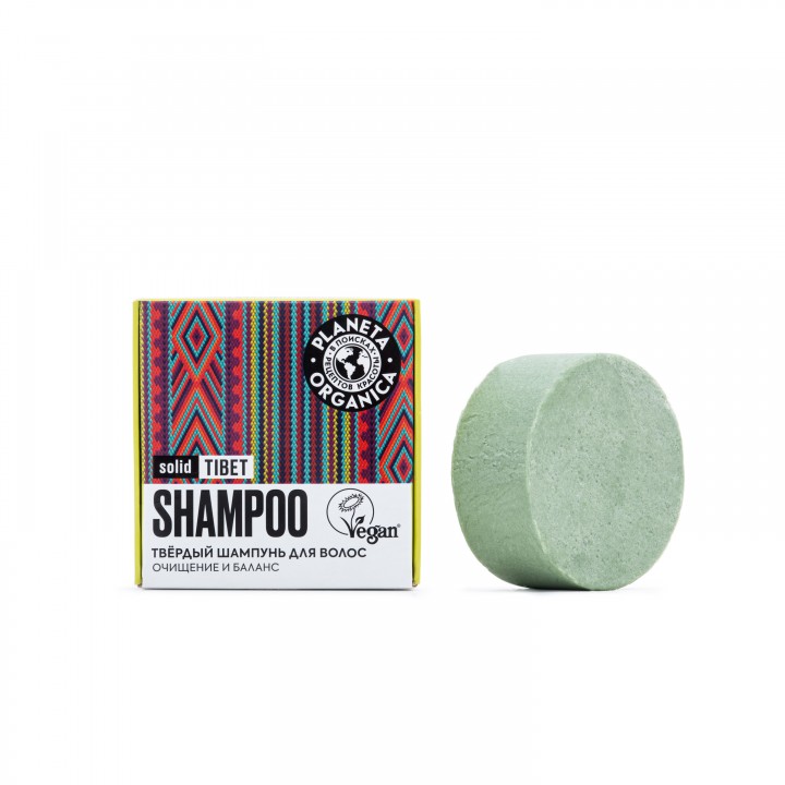 Planeta Organica Solid  Твёрдый шампунь для волос "TIBET", 50 г
