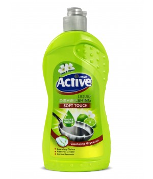 ACTIVE Гель для мытья посуды "Лайм и цветы", 500 мл, Green ACTIVE Гель для мытья посуды "Лайм и цветы", 500 мл, Green