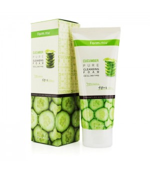 Farmstay Пенка для умывания с огурцом Cucumber Pure Cleansing Foam 180 мл