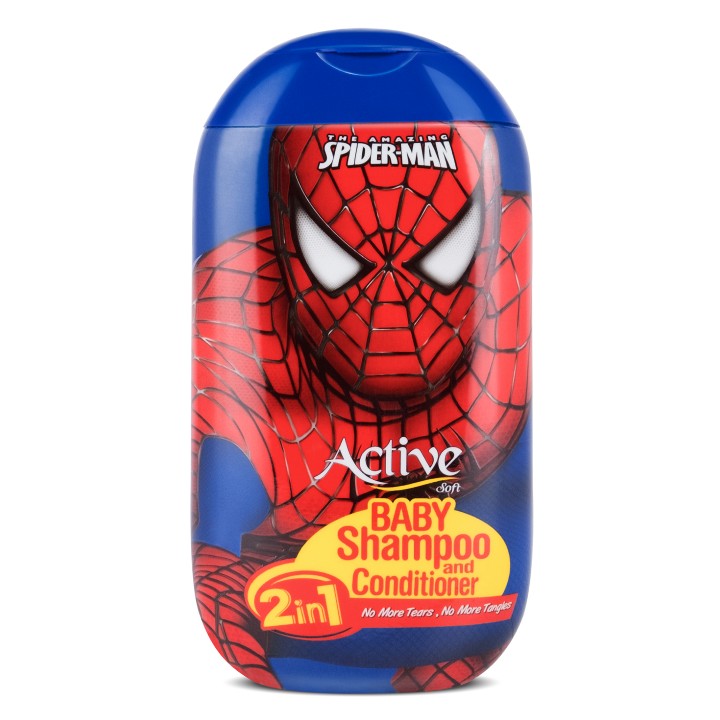 ACTIVE Детский шампунь и кондиционер 2в1 "Spiderman", 280 мл