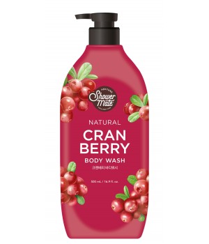 Shower Mate Гель для душа Natural КЛЮКВА / CRANBERRY, 500 мл