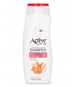ACTIVE Шампунь для окрашенных волос CARE & BEAUTY. С кератином и пшеничным протеином, 350 мл ACTIVE Шампунь для окрашенных волос CARE & BEAUTY. С кератином и пшеничным протеином, 350 мл