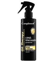 Тимекс Compliment Спрей-термозащита для волос c эффектом антистатика  Oil Therapy Питание и укрепление, 200мл