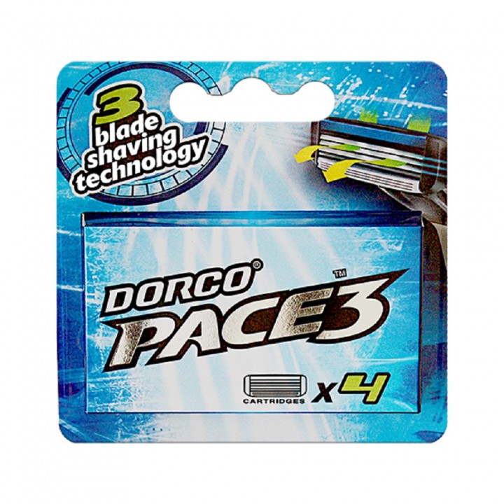 DORCO Сменные кассеты PACE 3 (4 шт.), кассеты с 3 лезвиями