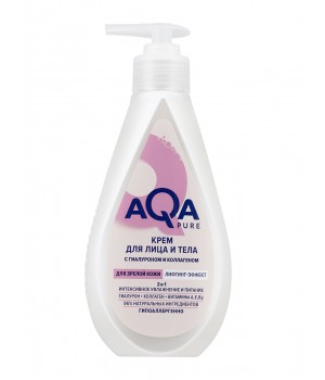 AQA Pure Крем лифтинг-эффект для зрелой кожи лица и тела, 250 мл