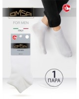 OMSA Носки ECO 402  гладь укороченный Nero 42-44