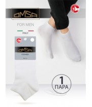 OMSA Носки ECO 402  гладь укороченный Nero 42-44