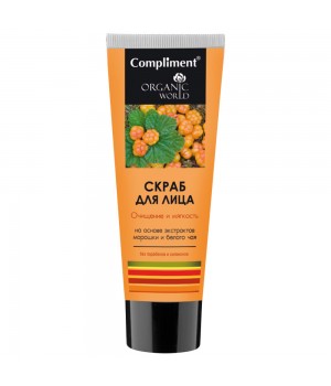 Тимекс Compliment Organic World Скраб для лица "Очищение и мягкость" 80 мл^