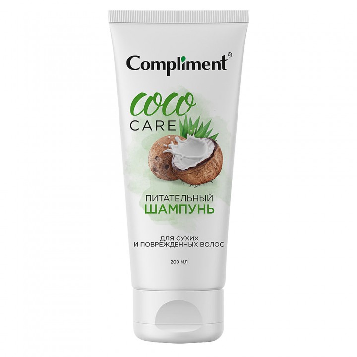 Compliment COCO OIL питательный шампунь для сухих и поврежденных волос 200 мл