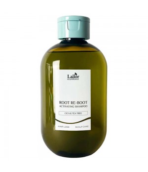 La'dor ROOT RE-BOOT ACTIVATING SHAMPOO CICA&TEA TREE Шампунь для восстановления корней волос с экстрактом центеллы азиатской и маслом чайного дерева 300мл