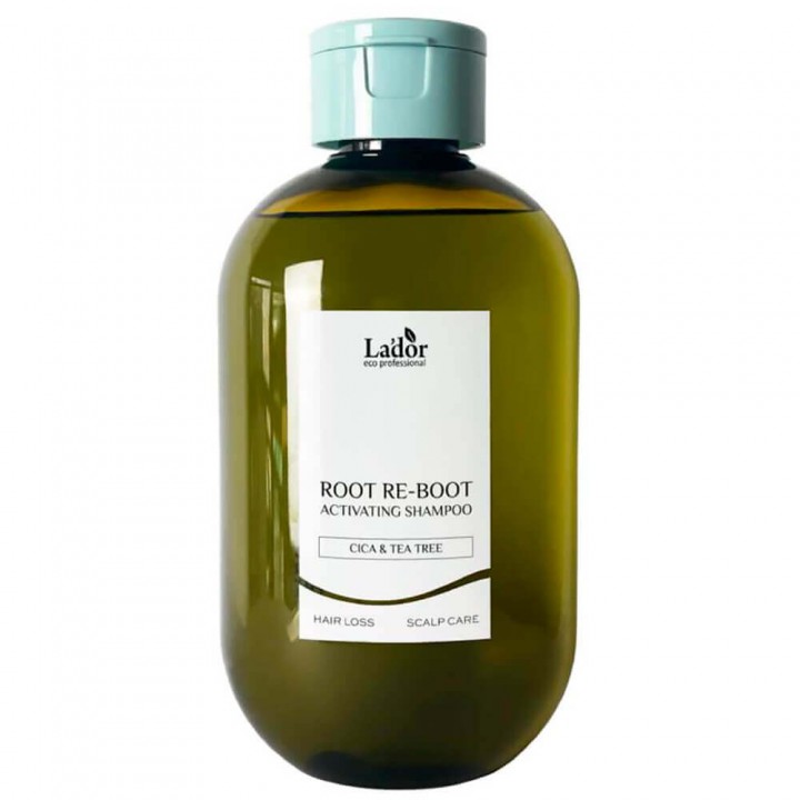 La'dor ROOT RE-BOOT ACTIVATING SHAMPOO CICA&TEA TREE Шампунь для восстановления корней волос с экстрактом центеллы азиатской и маслом чайного дерева 300мл