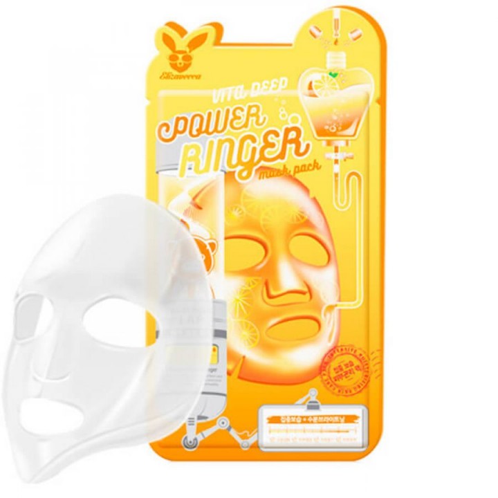 Elizavecca Маска для лица тканевая с витаминами Vita Deep Power Ringer Mask Pack 23 мл