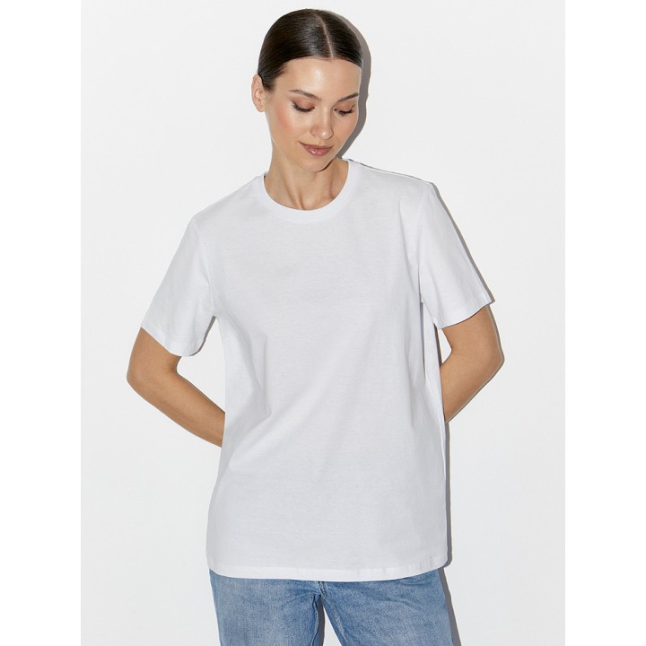 Фуфайка (футболка) женская О_OMSA OmT_D 1202 Футболка Bianco 52/2XL