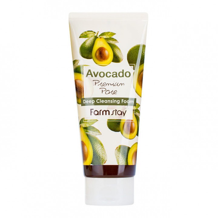 Farmstay Очищающая пенка с экстрактом авокадо Avocado Deep Cleansing Foam 180 мл