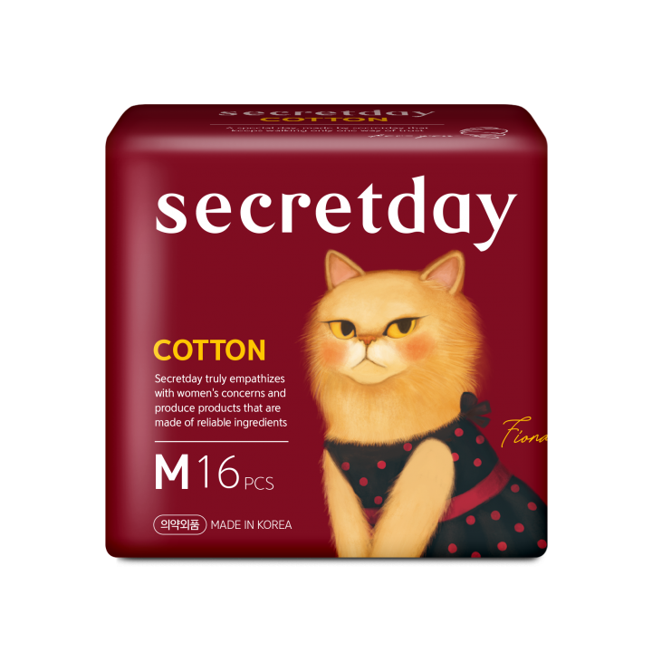 961686 SecretDay Прокладки женские гигиенические COTTON, Medium, 16 шт