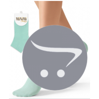 Minimi Носки COTONE 1201 однотонный укороченный Grigio Chiaro Melange 39/41