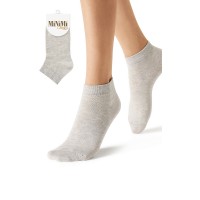 Minimi Носки COTONE 1201 однотонный укороченный Grigio Chiaro Melange 39/41