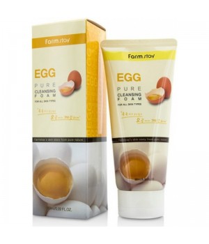 Farmstay Пенка для умывания с яйцом Egg Pure Cleansing Foam 180 мл