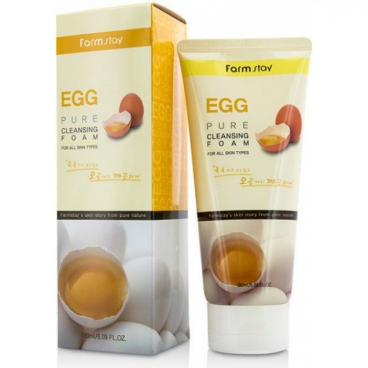 Farmstay Пенка для умывания с яйцом Egg Pure Cleansing Foam 180 мл