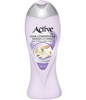 ACTIVE Кондиционер для поврежденных и окр. волос "Экстракты жемчуга и цветов апельсина", 400 мл. ACTIVE Кондиционер для поврежденных и окр. волос "Экстракты жемчуга и цветов апельсина", 400 мл.