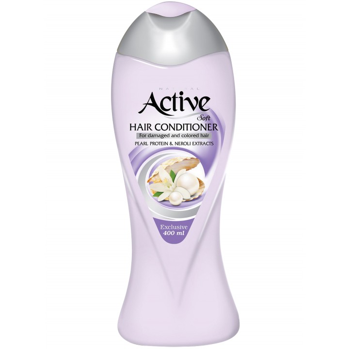 ACTIVE Кондиционер для поврежденных и окр. волос "Экстракты жемчуга и цветов апельсина", 400 мл.