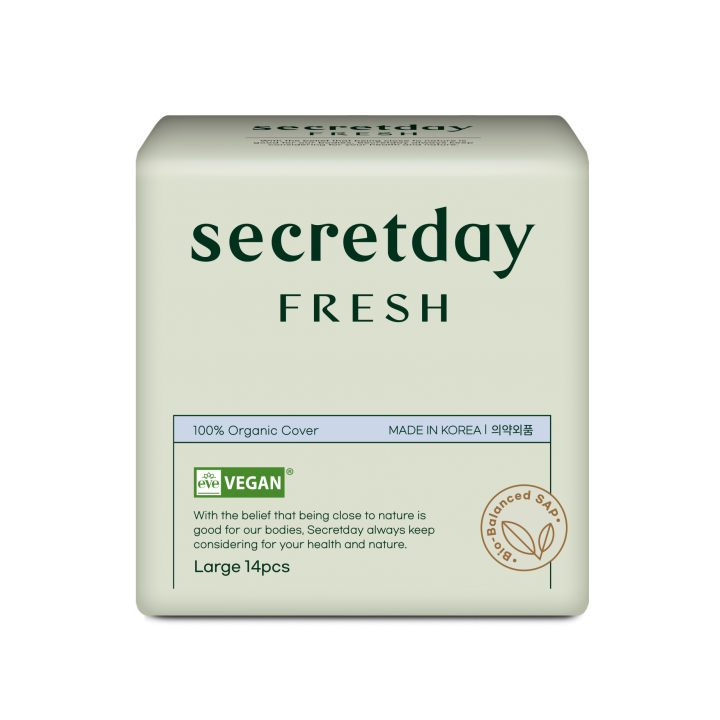 211478 SecretDay Прокладки женские гигиенические FRESH, Large, 14 шт