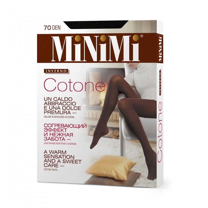 Minimi Колготки COTONE 70 Nero 3