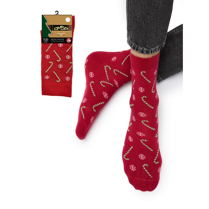 OMSA Носки STYLE 505 Конфеты Rosso 45-47+