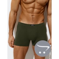 B_OmB 1250 Боксеры удлиненные с открытой резинкой Grigio 44(S)