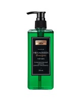 Organic Men ПАРФЮМИРОВАННЫЙ ШАМПУНЬ ДЛЯ ВСЕХ ТИПОВ ВОЛОС «MEGAGREEN», 250 мл ДО 05.26