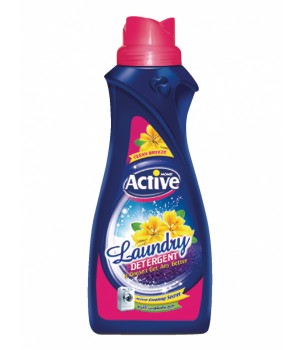 ACTIVE Гель для стирки белья универсальный "Clean Breeze", 1000 мл. Pink ACTIVE Гель для стирки белья универсальный "Clean Breeze", 1000 мл. Pink