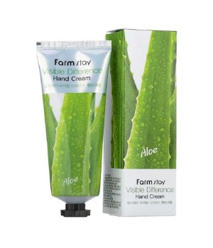 Farmstay Крем для рук с экстрактом алоэ Visible Difference Aloe Hand Cream 100 мл