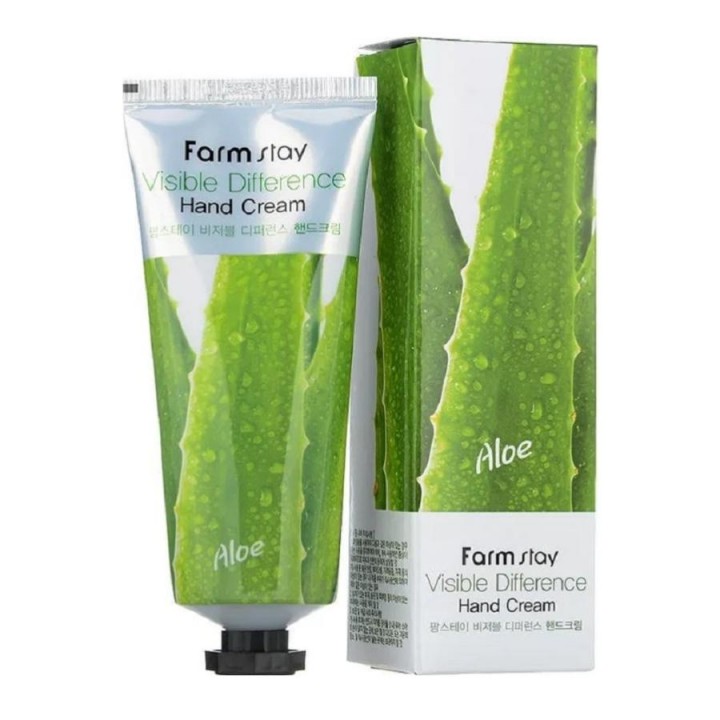 Farmstay Крем для рук с экстрактом алоэ Visible Difference Aloe Hand Cream 100 мл