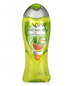 ACTIVE Гель для душа с витамином B5 "Экстракт грейпфрута" NATURAL, 400 мл. Green