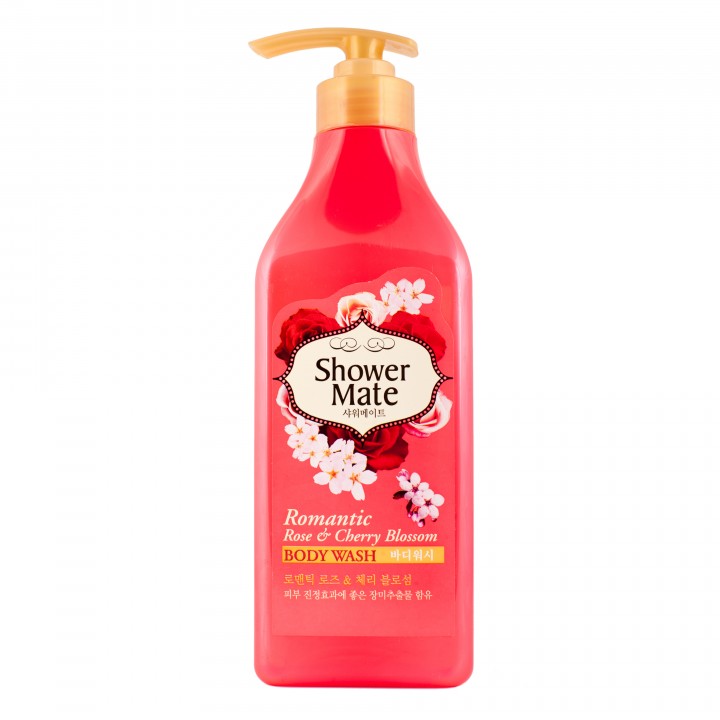 Shower Mate Body Wash Гель для душа "Роза и вишневый цвет" 550 мл